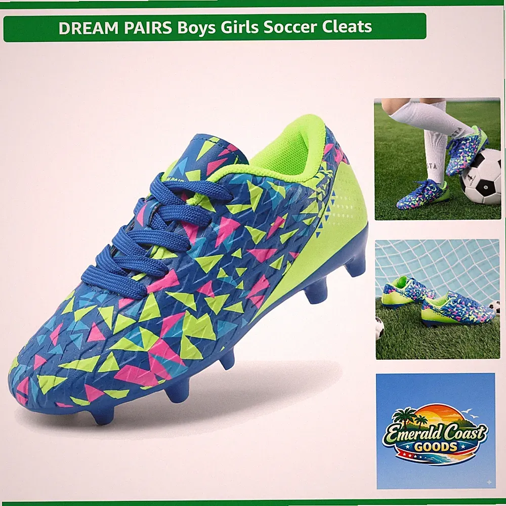 Colorful Boys Girls Soccer Cleats Size 3 - Stylish Low-Top Training Footwear