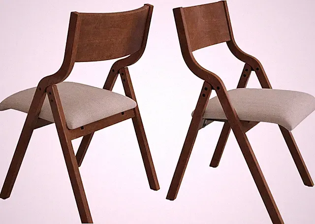 Comfortable Padded Folding Chairs - 2 Pack, Space-Saving & Portable Design