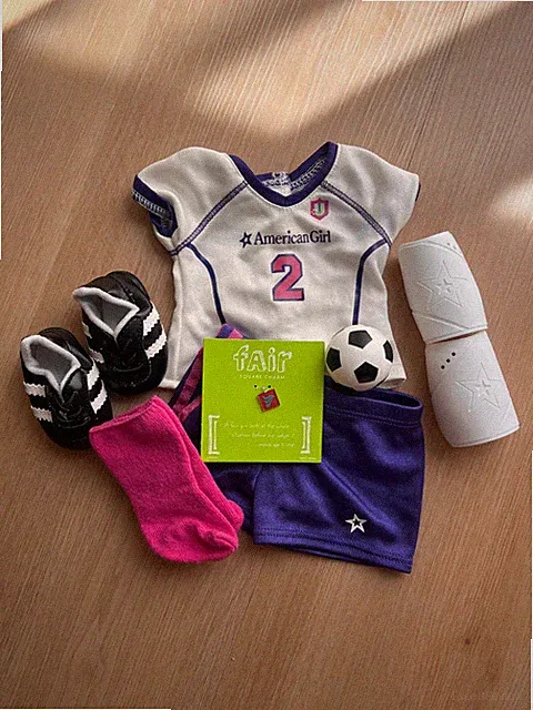 Complete American Girl Doll Soccer Outfit II Retired 2011 for 18" EUC