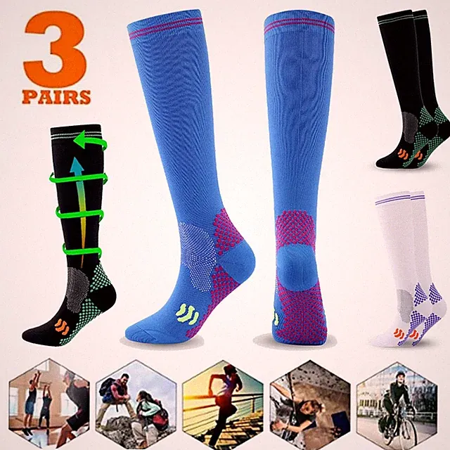 Compression Socks Running Football Soccer Stockings Men Women Sport Sock 30 Mmhg