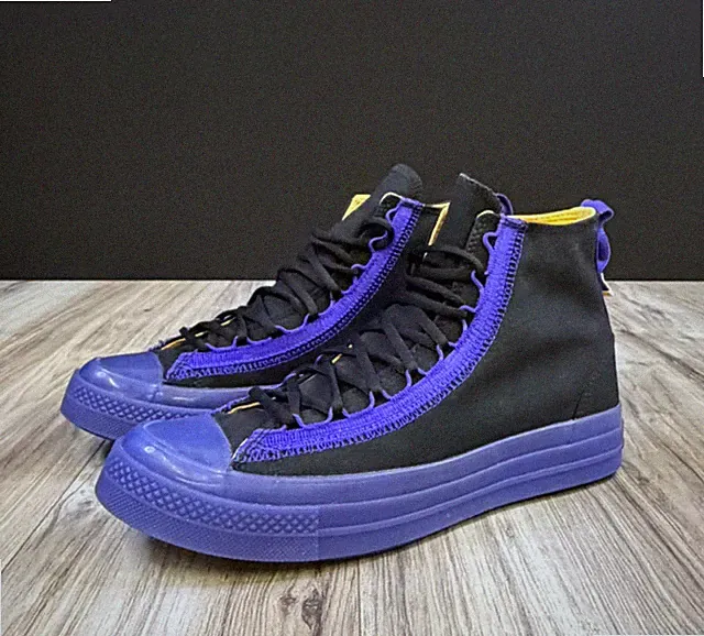 Converse Chuck 70 Marquis Hi Black Purple Lakers Sneakers A12035C Mens 9 NEW