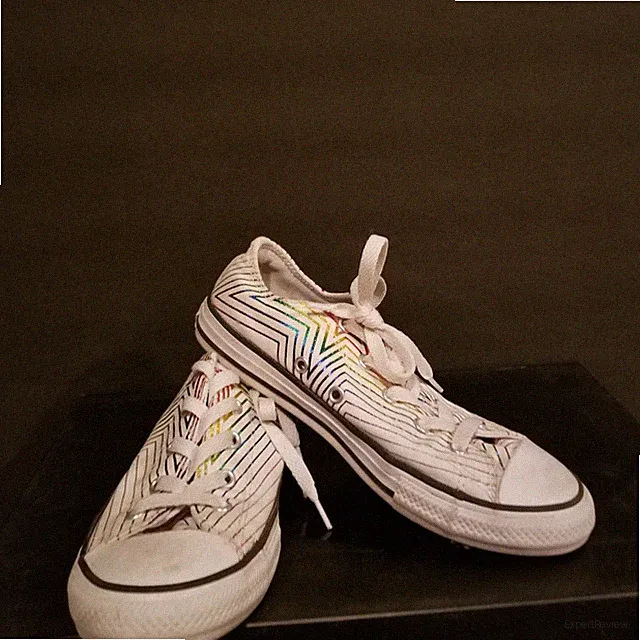 Converse Chuck Taylor All Star CTAS OX Metallic Rainbow Shoes Girl's Size 3