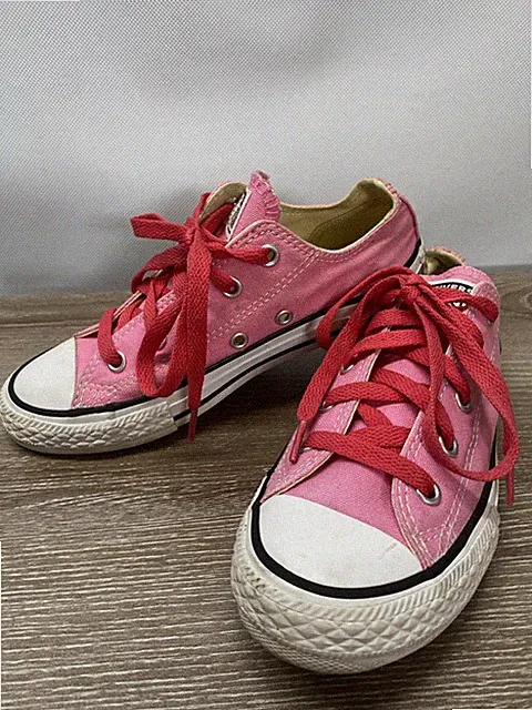 Converse Chuck Taylor All Star Low Top Sneakers Pink Kids Girl Size 1