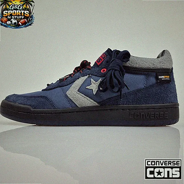 Converse Fastbreak Pro Suede & Cordura Navy Grey Black A12343C Men's Size 9.5