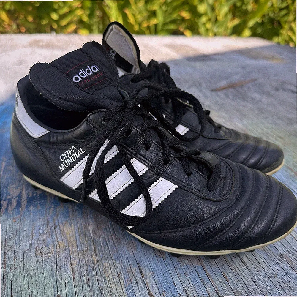 Copa Mundial Black Kangaroo Leather Soccer Cleats Men’s 6 Made In Germany