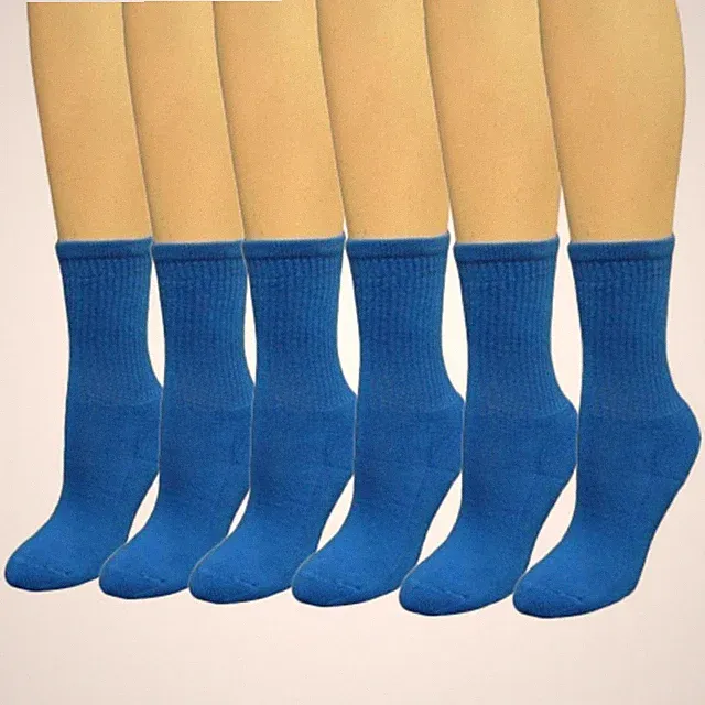 COUVER Kids Child Youth Midcalf Softball Baseball Socks, 6 Pairs Set
