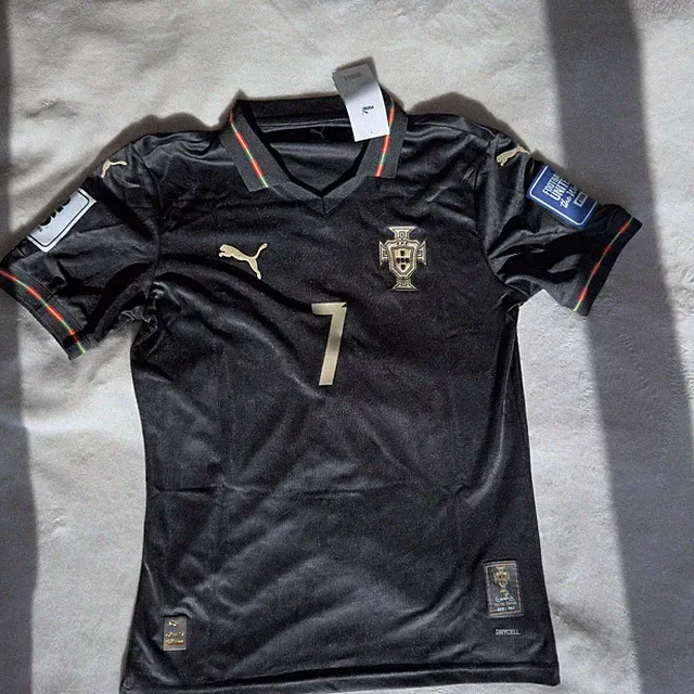 Cristiano Ronaldo New Jersey #CR7 black Portugal 25–26 Players Version Size L