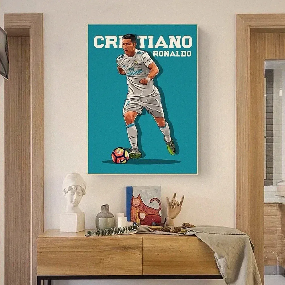 Cristiano Ronaldo Soccer Cleats art poster canvas wall art home decor