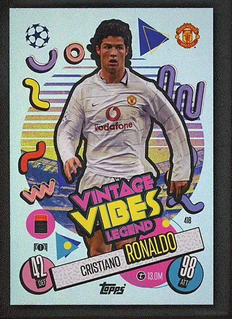 CRISTIANO RONALDO TOPPS MATCH ATTAX VINTAGE VIBES LEGEND