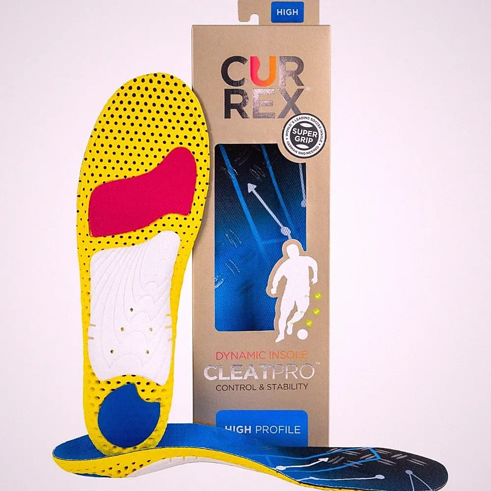 CURREX CleatPro Arch Support Insoles for Cleats, Soccer, Football, XL