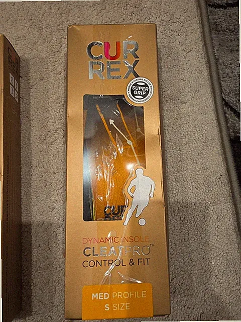 Currex CLEATPRO Dynamic Insoles Super Grip Control & Fit Medium Profile Small
