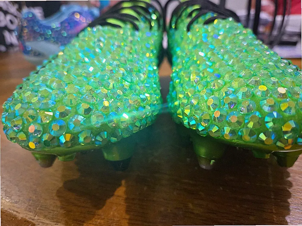 Custom Bedazzled Adidas X Speedportal.1 FG Mens 4.5 Soccer Cleats Game Data Pack