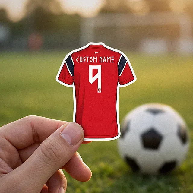 Custom Name Norway Soccer Jersey Sticker World Cup 2026 Vinyl Decal Personalized