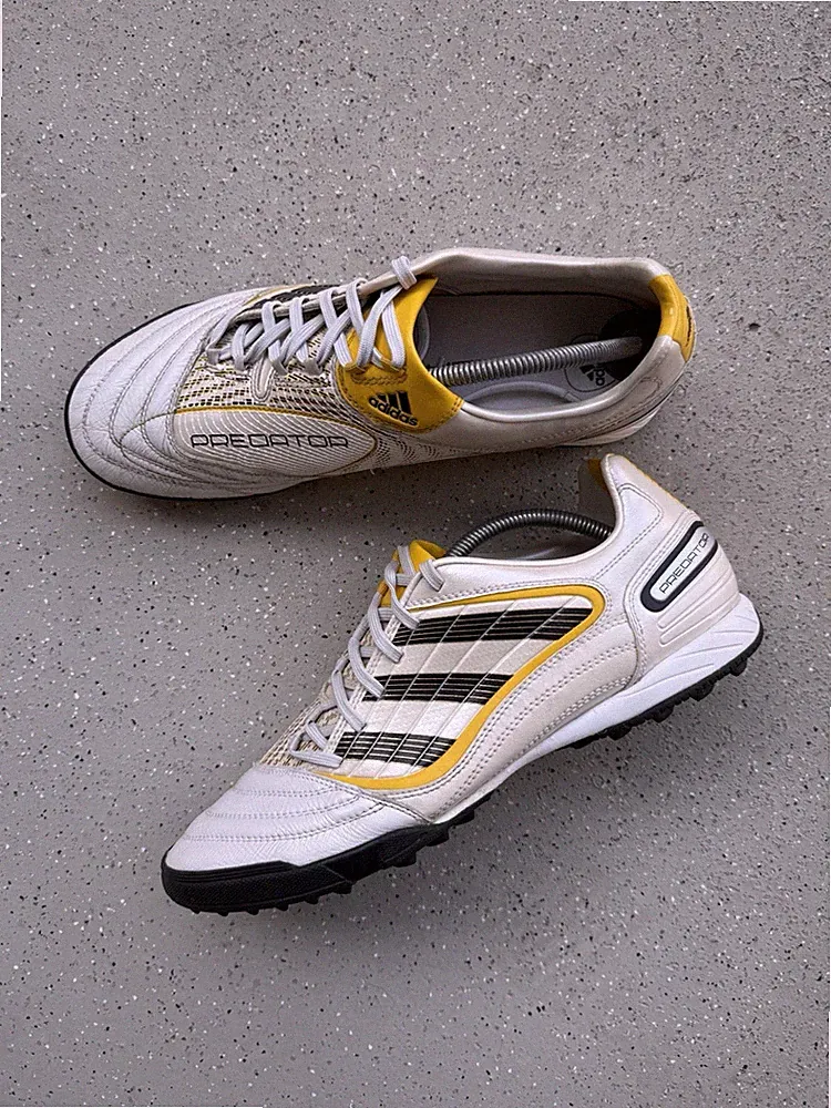 DDP Vintage 2009 Adidas Predator Men Turf Cleats Soccer Football Leather US-10.5