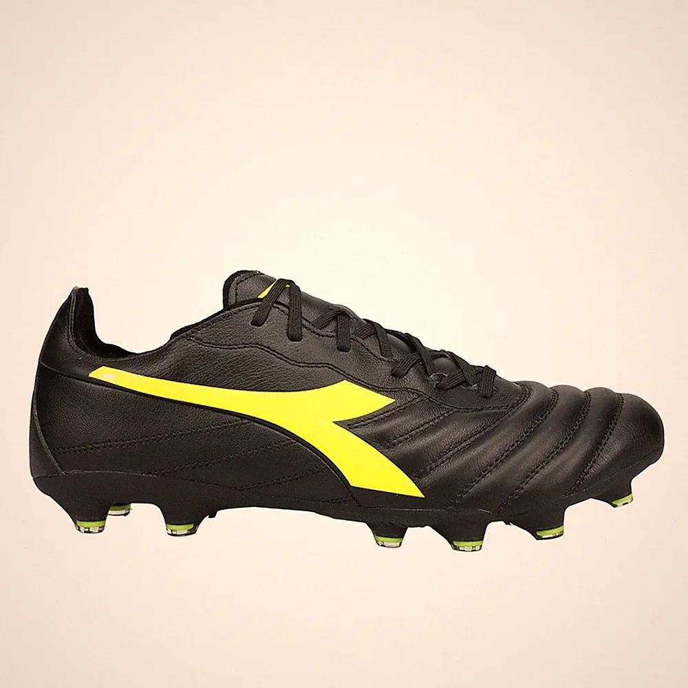 diadora Brasil Elite 2 Lightweight Lp12 Soccer Cleats Mens Black Sneakers Athlet