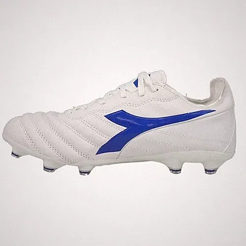 Diadora Brasil Elite 2 Lt Lp12 Soccer Cleats Mens Size 6.5/Women's 8 White Blue