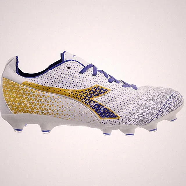 Diadora Brasil Elite GR LT LP12 Mens Leather Soccer Cleats, White, Pick Size