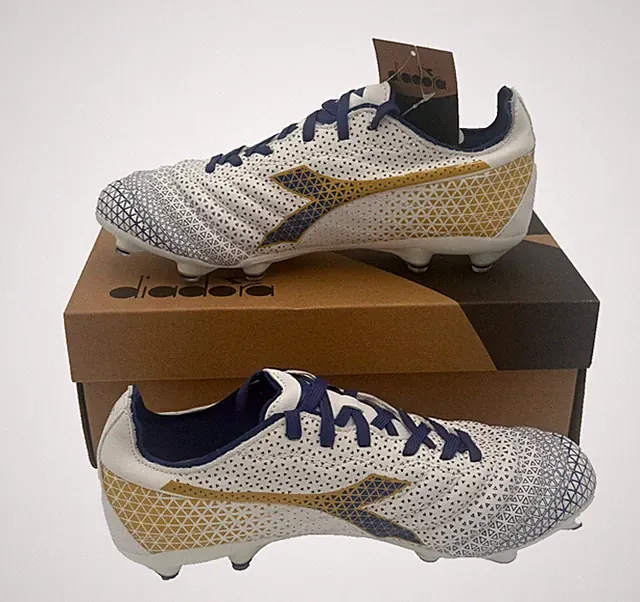 Diadora Brasil Elite GR LT LP12 Soccer Cleats Blue White D0953 Sz 7 NEW IN BOX
