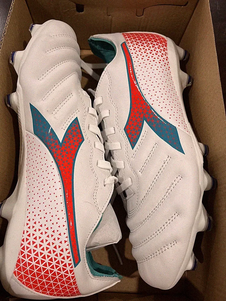 Diadora Brasil Elite GR LT W LP12 Women 9 White Firm Ground Soccer Cleats TF1650