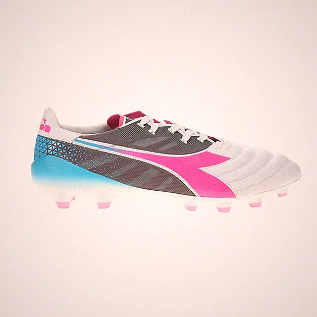 diadora Brasil Elite Veloce Gr Ita Lpx Soccer Cleats Mens Blue, Pink, White Snea