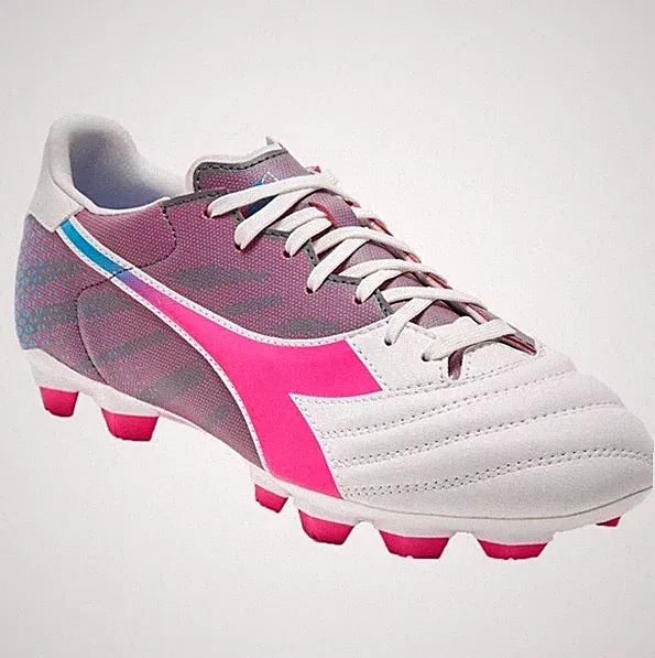 Diadora Brasil Elite Veloce GR LPU FG Soccer Cleats SZ 9 White Pink Purple Blue