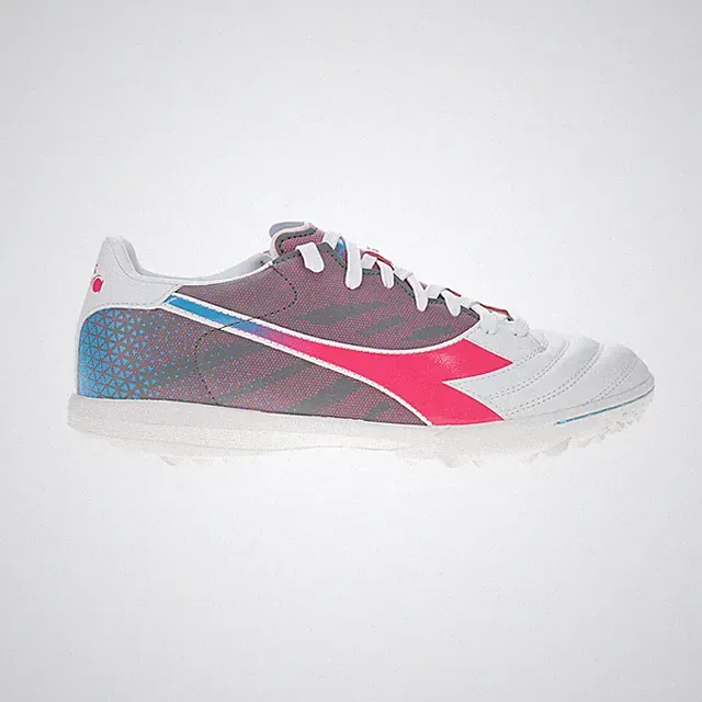 diadora Brasil Elite Veloce Gr Tfr Turf Soccer Mens Pink, White Sneakers Athleti