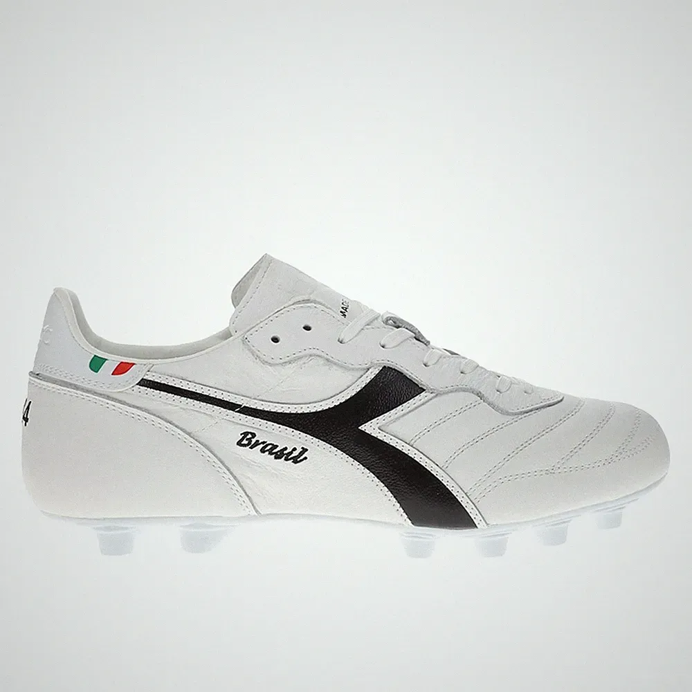 diadora Brasil Ita Og Lt Plus Mdpu Soccer Cleats Mens White Sneakers Athletic Sh