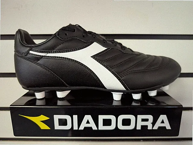 Diadora Brasil LT MDPU Black White Soccer Cleats