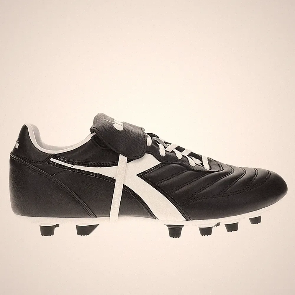 diadora Brasil Og Lt T Mdpu Firm Ground Soccer Cleats Mens Black Sneakers Athlet