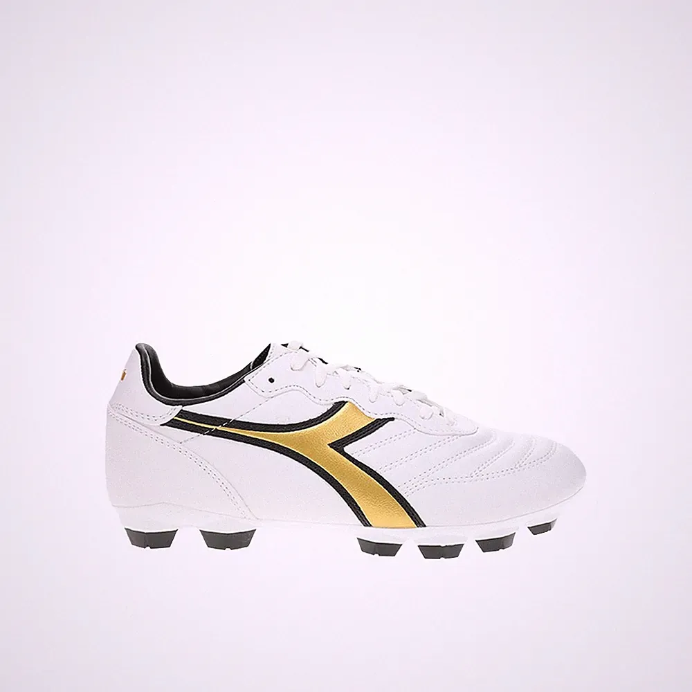 diadora Brasil R Lpu Soccer Cleats Youth Boys White Sneakers Athletic Shoes 1807