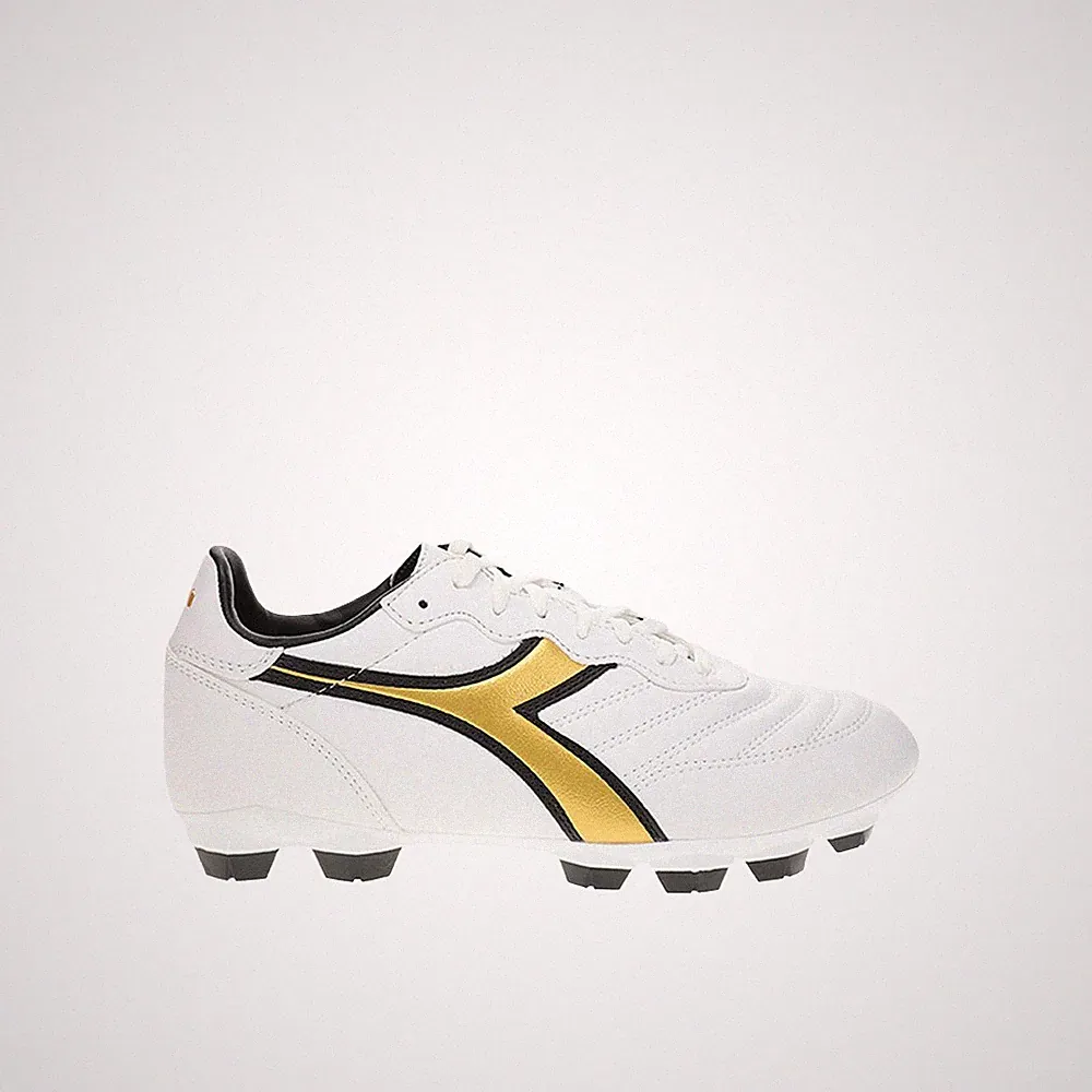 diadora Brasil R Lpu Soccer Cleats Youth Boys White Sneakers Athletic Shoes 1807