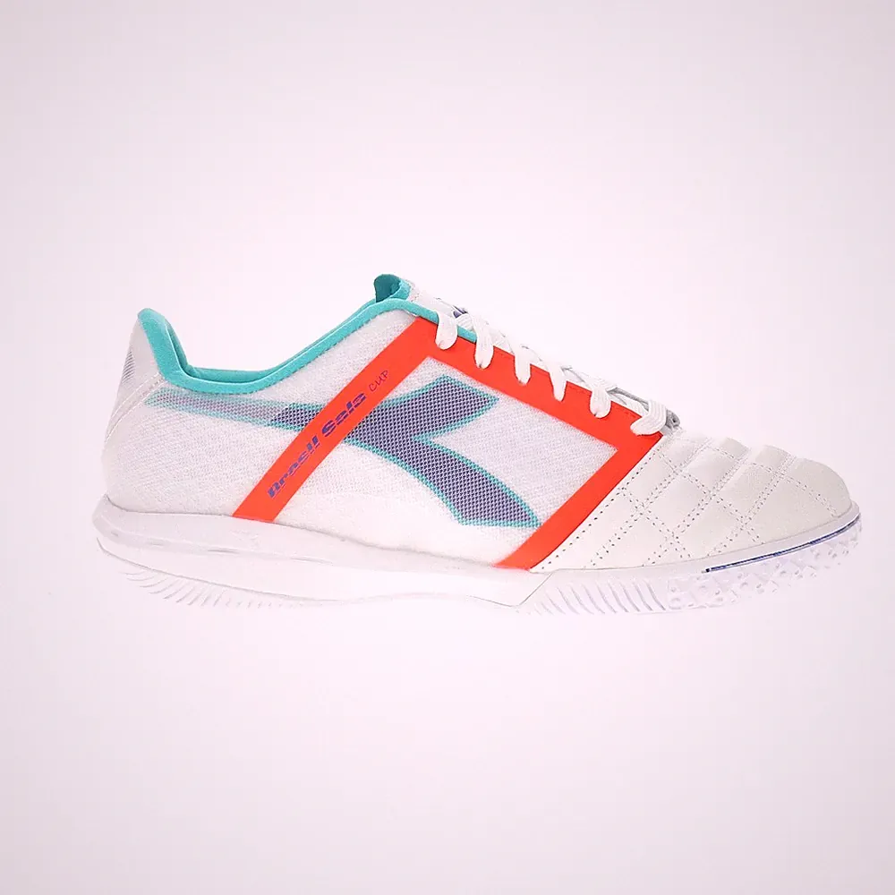 diadora Brasil Sala Cup Indoor Soccer Mens White Sneakers Athletic Shoes 179610