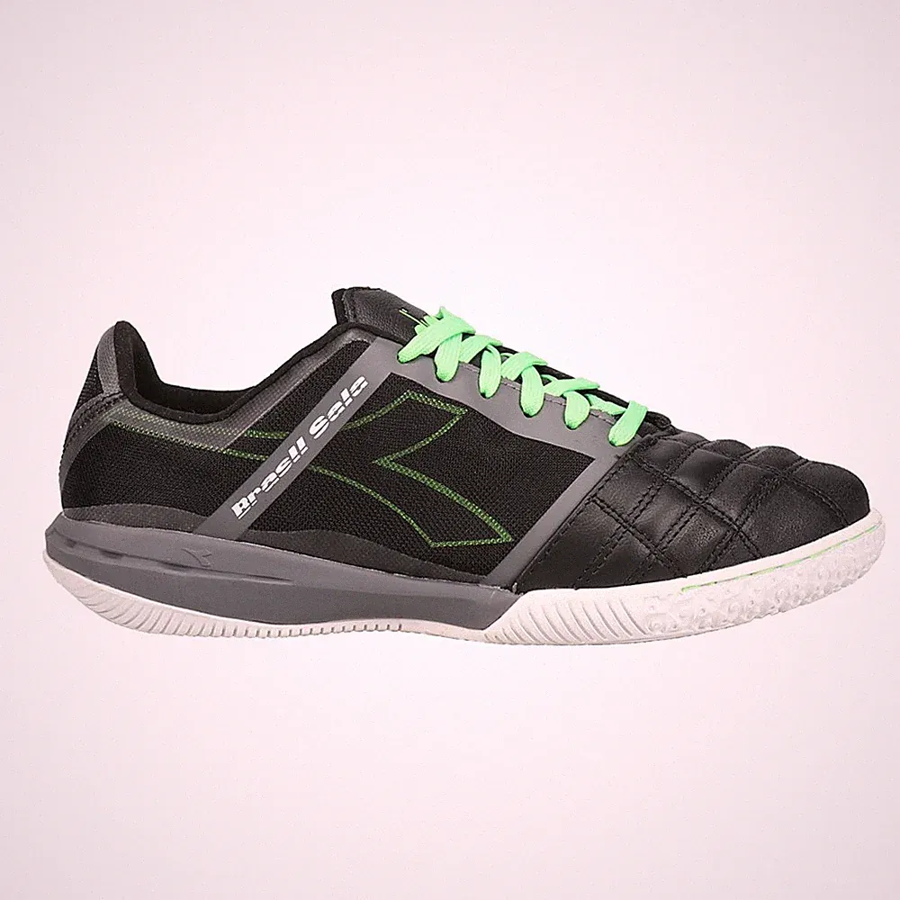 diadora Brasil Sala Indoor Soccer Mens Black Sneakers Athletic Shoes 176273-C639
