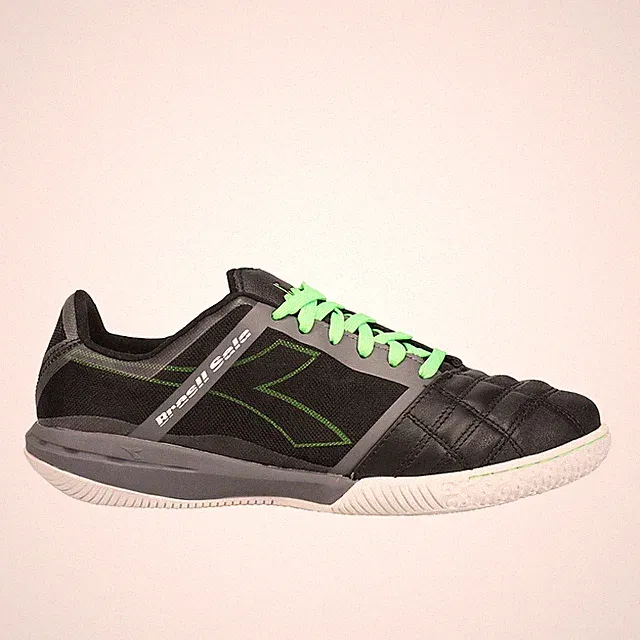 diadora Brasil Sala Indoor Soccer Mens Black Sneakers Athletic Shoes 176273-C639