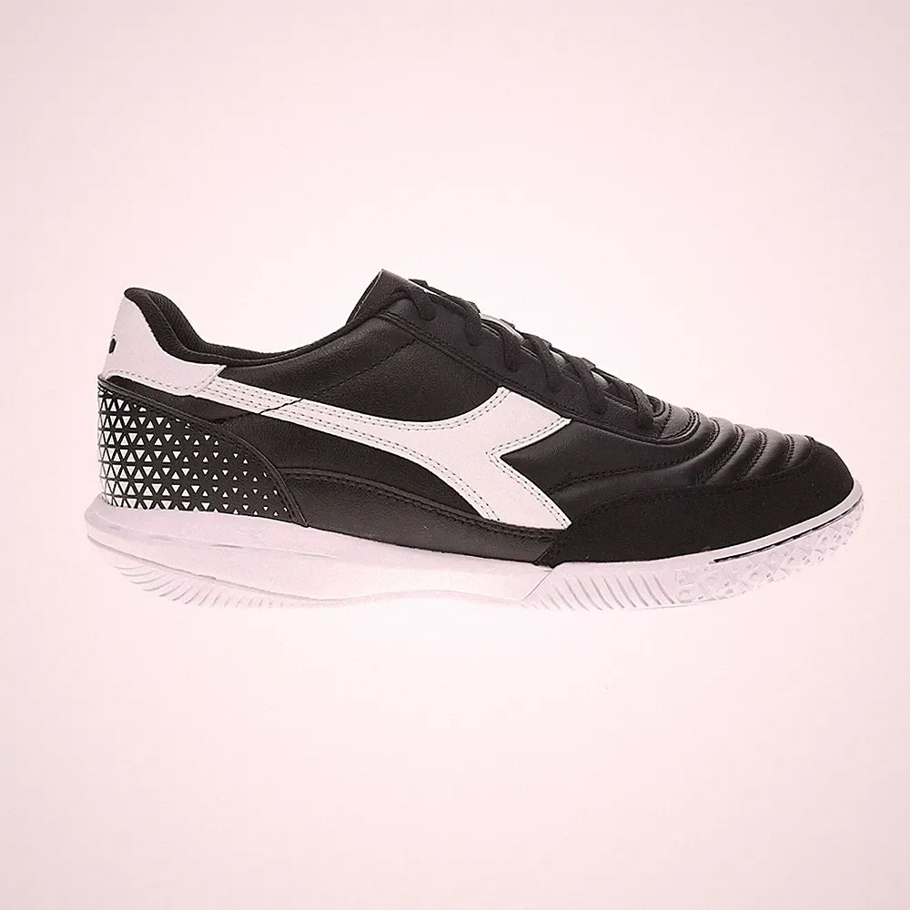 diadora Calcetto Gr Lt Indoor Soccer Mens Black, White Sneakers Athletic Shoes 1