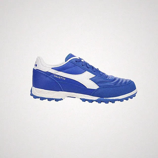 diadora Calcetto Ii Leather Turf Soccer Youth Boys Blue Sneakers Athletic Shoes