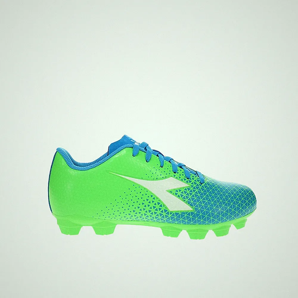 diadora Cattura Gr Lpu Firm Ground Soccer Cleats Youth Boys Green Sneakers Athle