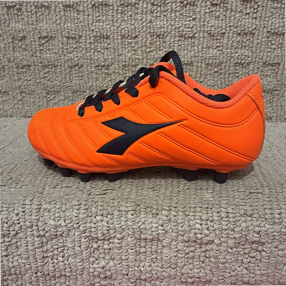 Diadora Kids Cleats Shoes Size 13 Orange/Black