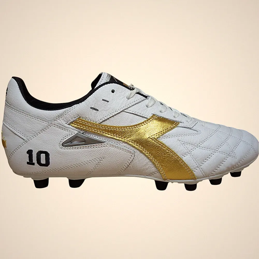 Diadora Mens M.Winner Ita OG 94 LT+ MDPU Soccer Cleats - White/Gold - 101.180693