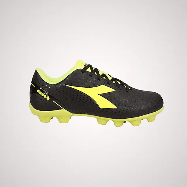 diadora Pichichi 5 Multi Ground Soccer Cleats Youth Boys Black, Yellow Sneakers