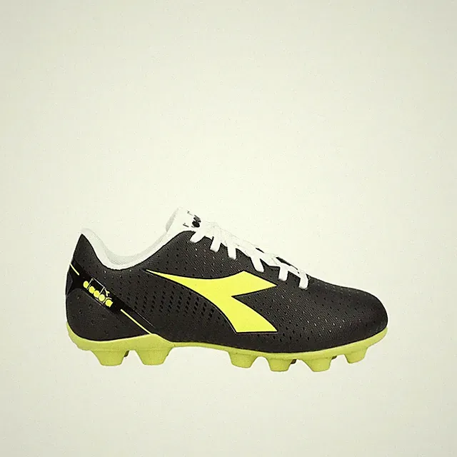 diadora Pichichi 5 Multi Ground Soccer Cleats Youth Boys Black, Yellow Sneakers