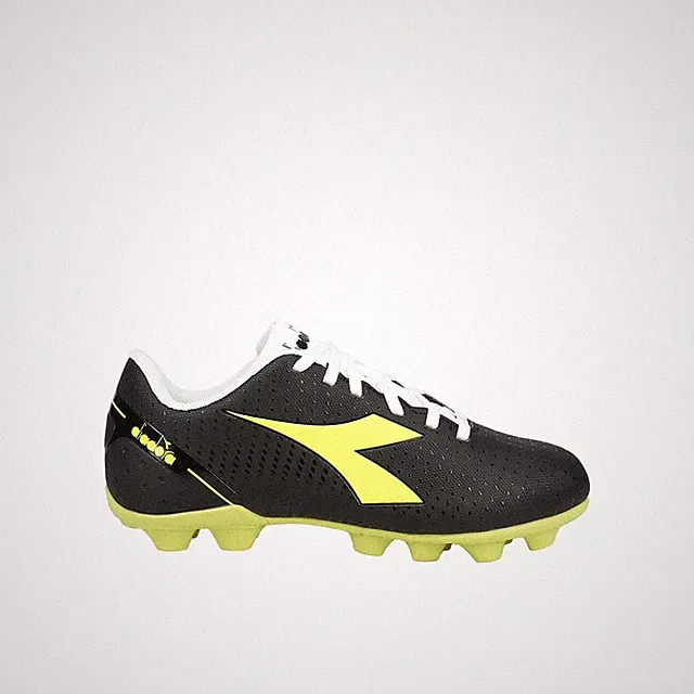 diadora Pichichi 5 Multi Ground Soccer Cleats Youth Boys Black, Yellow Sneakers