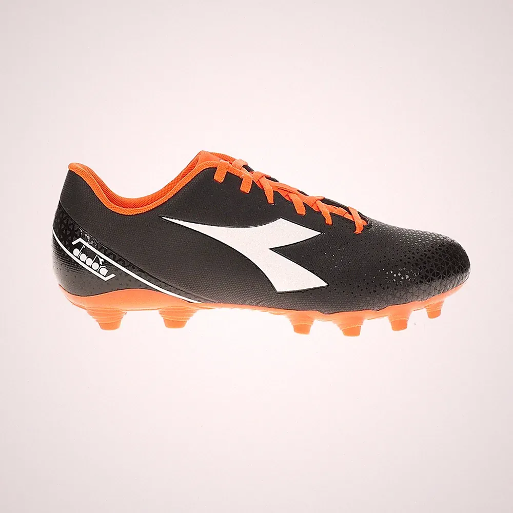 diadora Pichichi 6 Mg14 Soccer Cleats Mens Black, Orange Sneakers Athletic Shoes