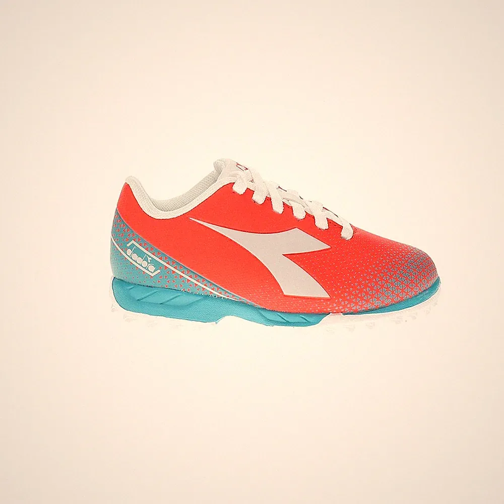 diadora Pichichi 6 Turf Soccer Cleats Youth Boys Orange Sneakers Athletic Shoes