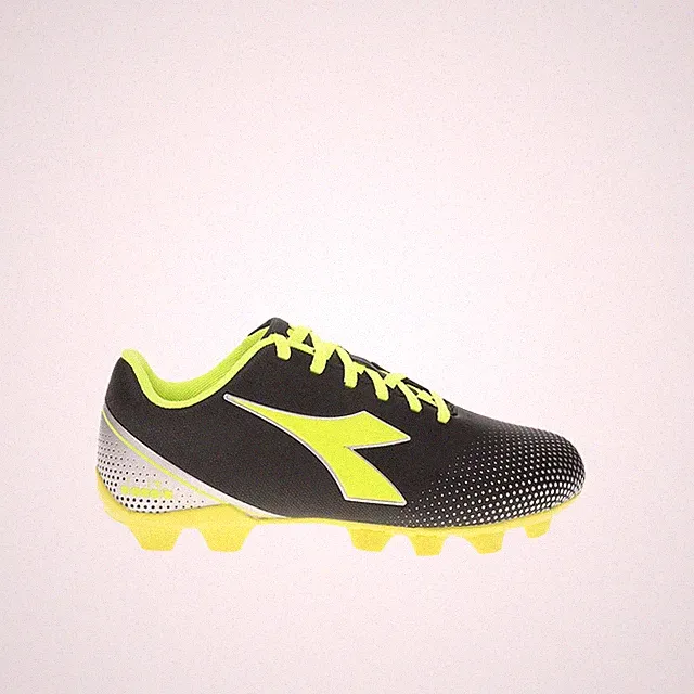 diadora Pichichi 7 Multi Ground Soccer Cleats Youth Boys Black, Yellow Sneakers