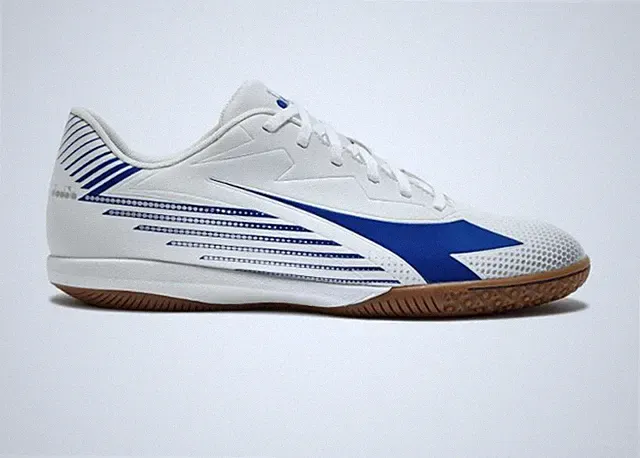 Diadora Pichichi 8 Indoor Soccer Futsal Shoes Blue White
