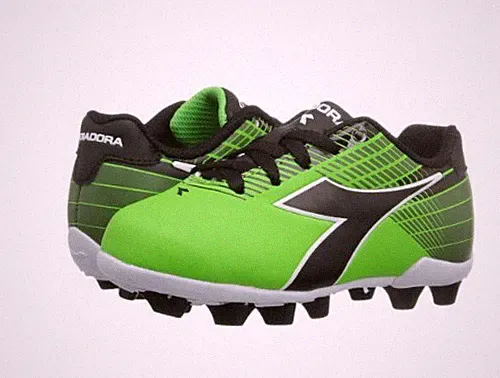 Diadora Youth Ladro MD JR Soccer Cleats Lime/Black Youth Size 13 NEW