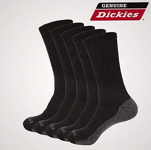 Dickies 12 Pair Crew Work Socks Dri-Tech Mens Extra Thick Reinforced