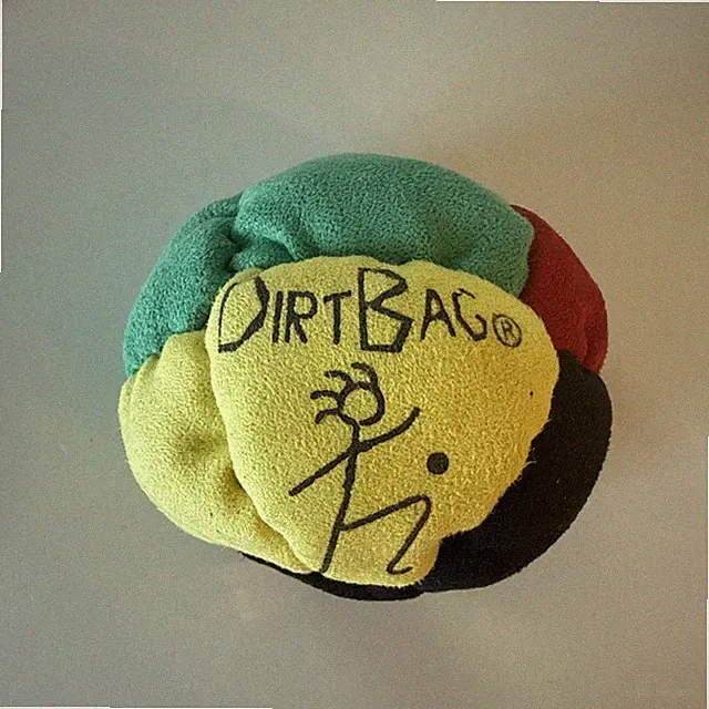 DirtBag Brand New Rasta Color Footbag with Sticker Hacky Sack Viral Soccer Kick