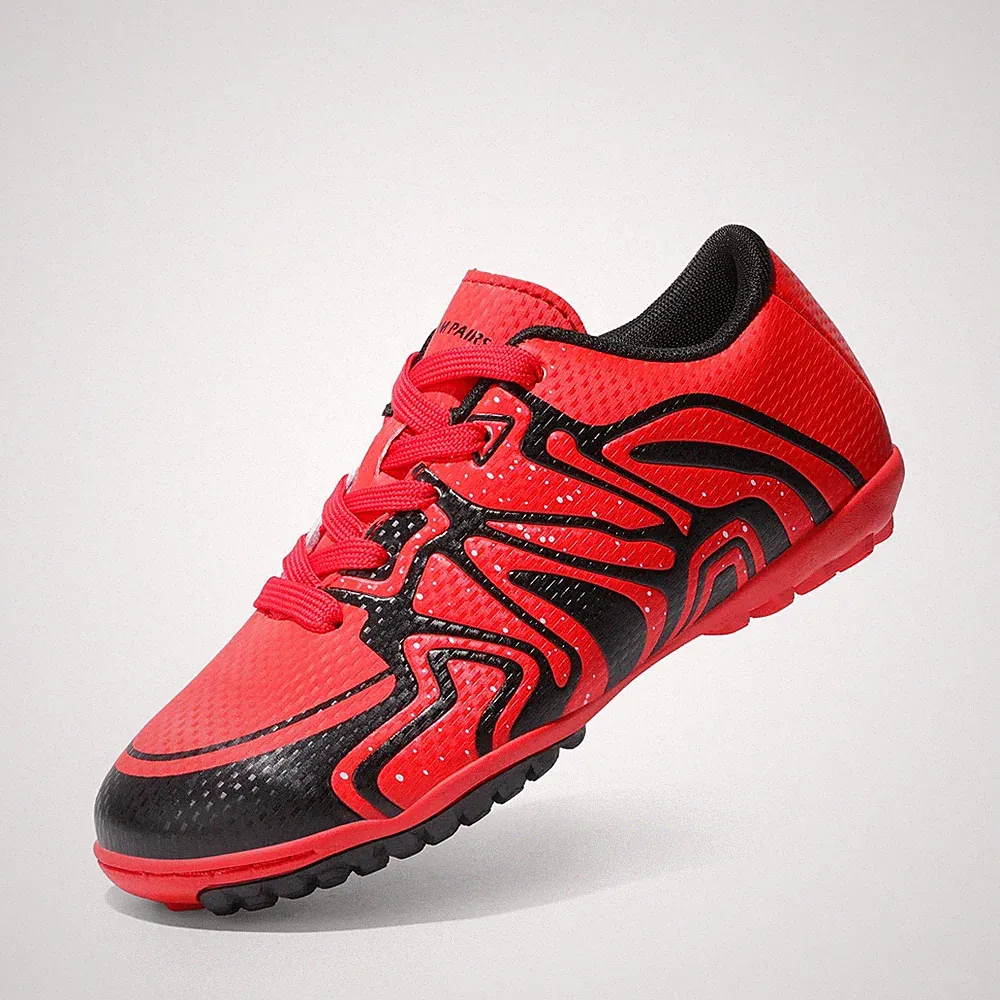 DREAM PAIRS Boys Girls Indoor Turf Soccer Cleats Lace Up Athletic Youth Futsa...